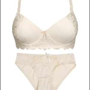 Skin Double Padded Pushup Bra and Panty Set