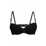 Black Lacy Padded T-Shirt Bra - Wired / Non-WIred