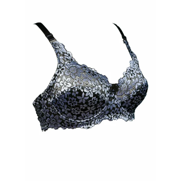 Spirea - Light Padded Wired / Non Wired Floral Mesh Bra - Image 2
