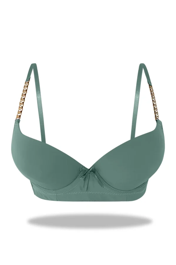 Green Premium Padded Bra with stylish