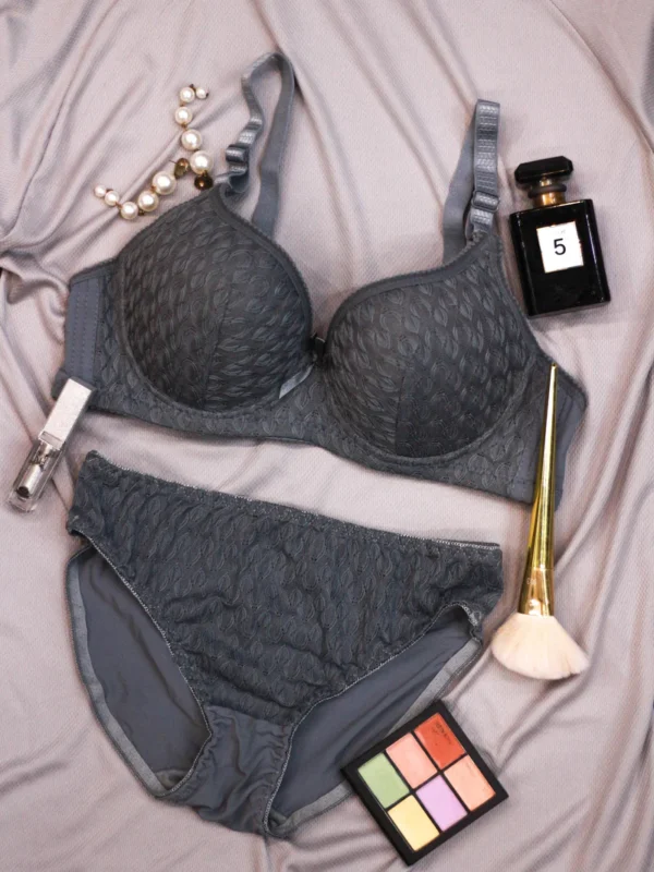 Grey Zephyr Padded Bra and Panty Set - Image 2