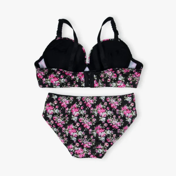 Black Floral Padded Set - Image 2