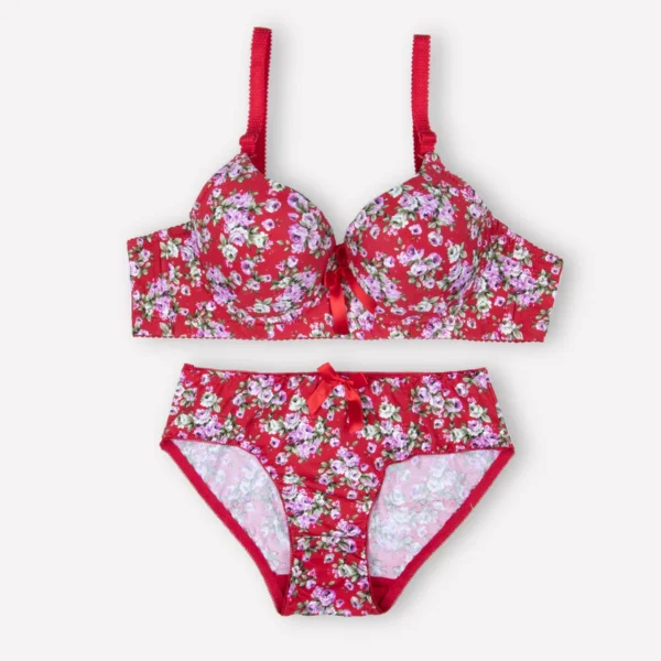 Black Floral Padded Set - Image 3