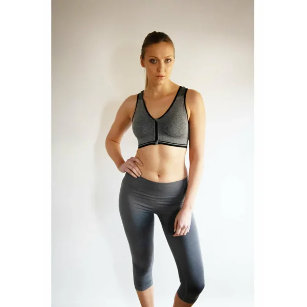 High Impact Front Open Padded Sports Bra - Image 2