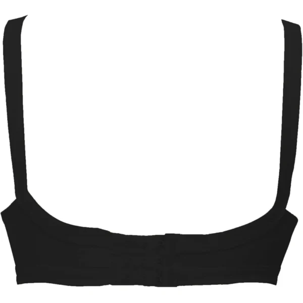 Maroon Lotus - Cotton Non Padded Cross-Over Style Wirefree Bra - Image 3